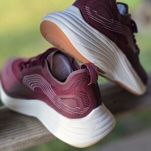 APL Women's Sneakers in Burgundy and White